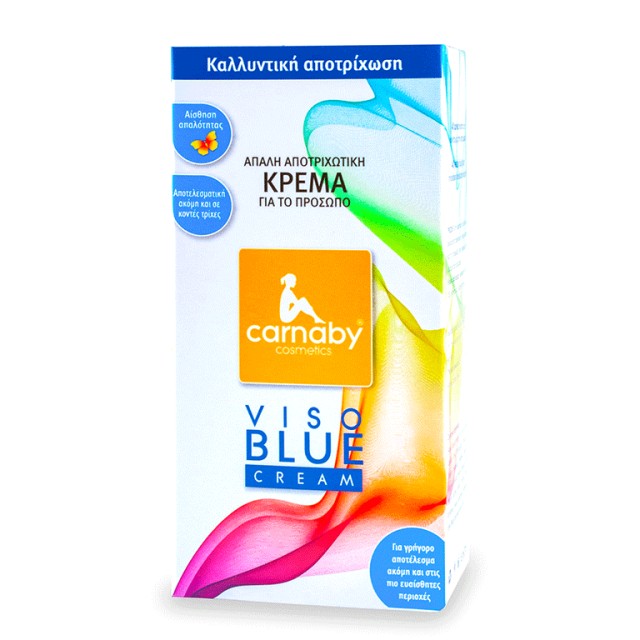 Carnaby Cosmetics Viso Blue Κρέμα Αποτρίχωσης 50gr