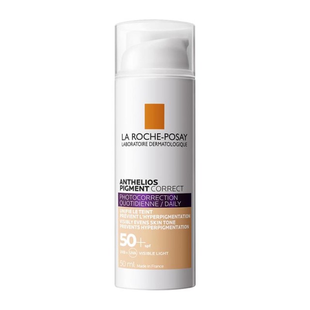 La Roche Posay Anthelios Pigment Correct Daily Tinted Cream SPF50 Αντιηλιακό Προσώπου Με Χρώμα Για Τις Κηλίδες 50ml