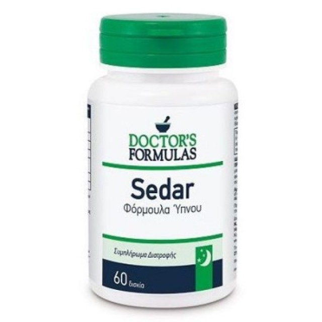 DOCTORS FORMULAS Sedar Φόρμουλα Ύπνου Συμπλήρωμα Διατροφής με 60 δισκία