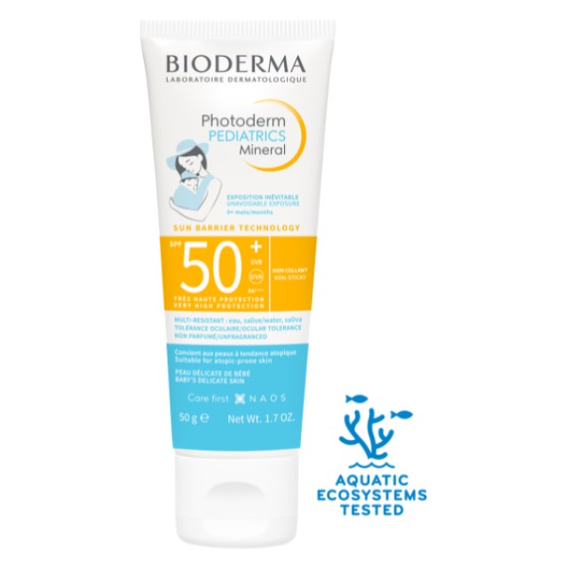 Bioderma Photoderm Pediatrics Mineral Αντηλιακό για Μωρά SPF50+ 50g