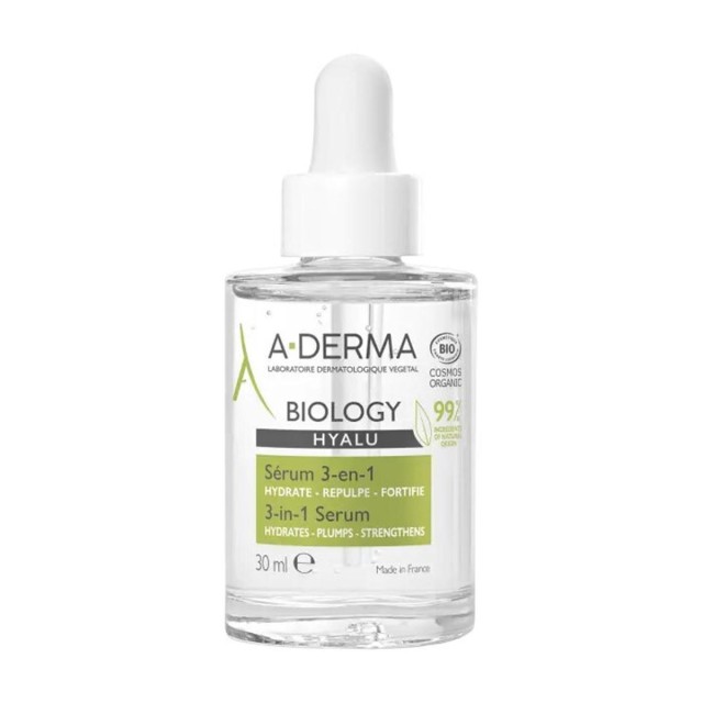 A-Derma Biology Hyalu 3in1 Serum Βιολογικός Ενυδατικός Ορός Προσώπου 30ml