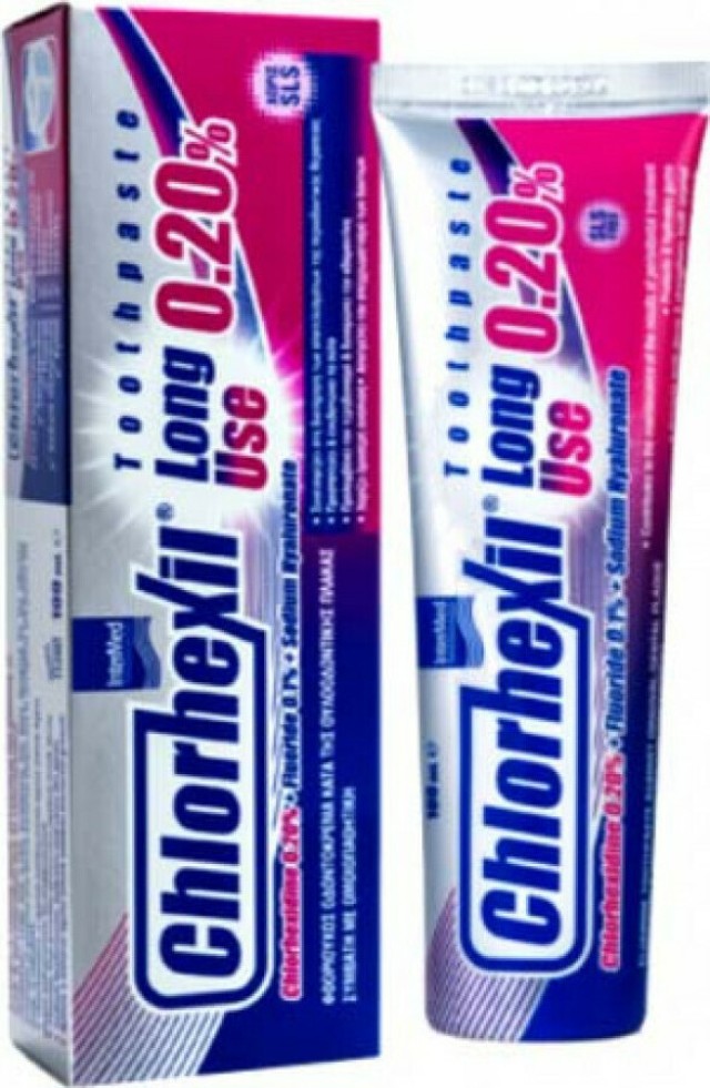 Intermed Chlorhexil 0.20% Toothpaste Long Use Κατά της Ουλοοδοντικής Πλάκας 100ml