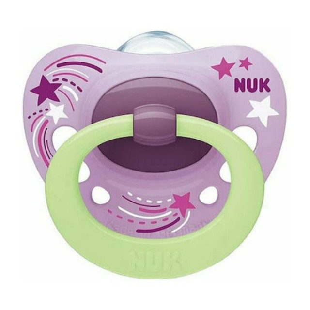 Nuk Signature Night Πιπίλα Σιλικόνης Νυκτός που Λάμπει στο Σκοτάδι 6-18m (10736695), 1τεμ