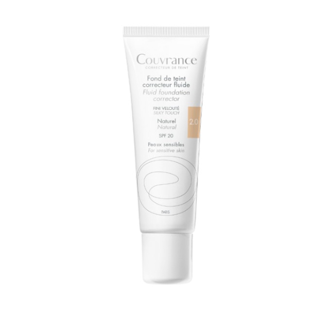 Avene Couvrance Υγρό Διορθωτικό Make Up SPF20 - 2.0 Naturel, 30ml