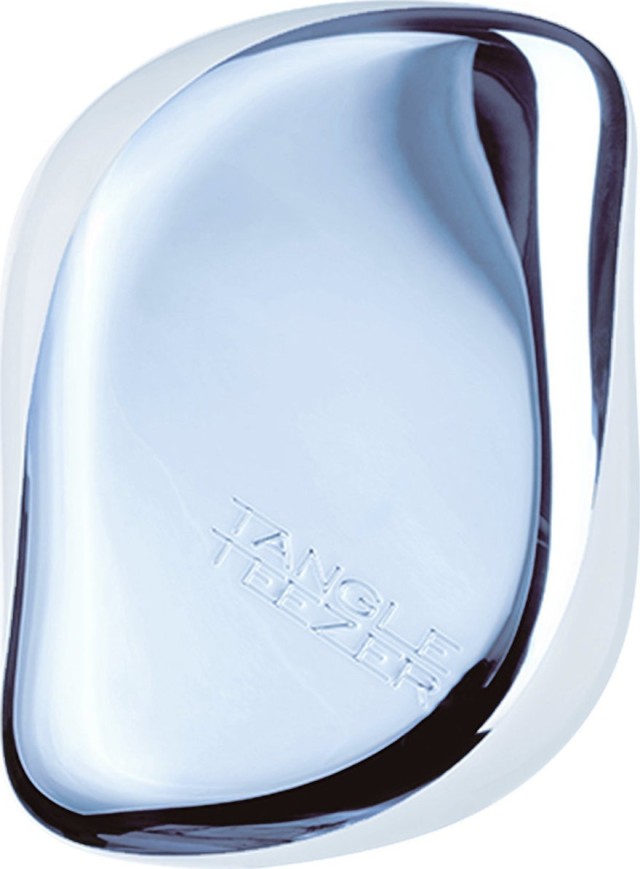 Tangle Teezer Compact Styler Sky Blue Delight Chrome Πρωτοποριακή Βούρτσα Mικρού Mεγέθους 1τμχ