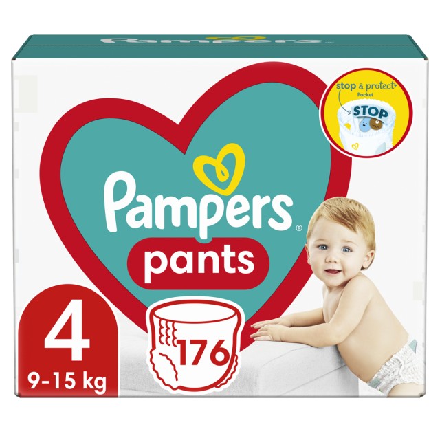 Pampers Pants No4 Monthly (9-15kg) 176τμχ