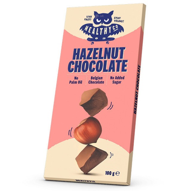 Healthy Co. Σοκολάτα Γάλακτος με Φουντούκι 100gr