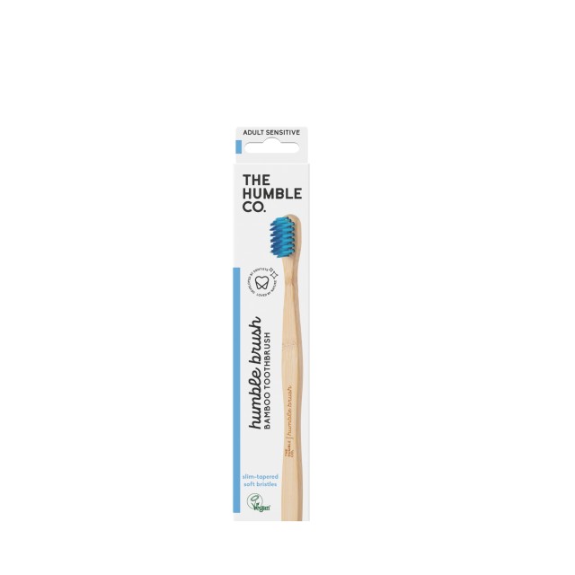 The Humble Co. Toothbrush Mixed Colors Adult Sensitive Οδοντόβουρτσα Μαλακή Μπλε 1τμχ