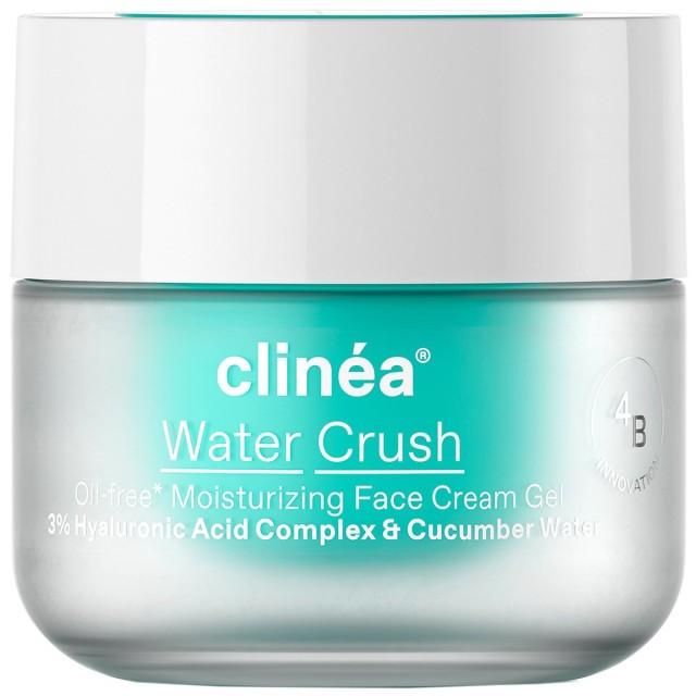 Clinea Water Crush Oil Free Moisturizing Facial Cream Gel Ενυδατική Κρέμα-Gel Προσώπου Ελαφριάς Υφής 50ml