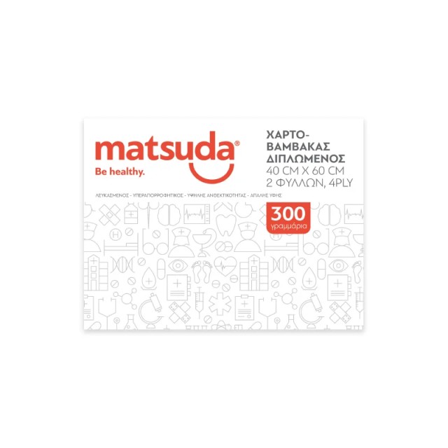 Matsuda Χαρτοβάμβακας 1kg Διπλωμένος 4ply 40x60cm