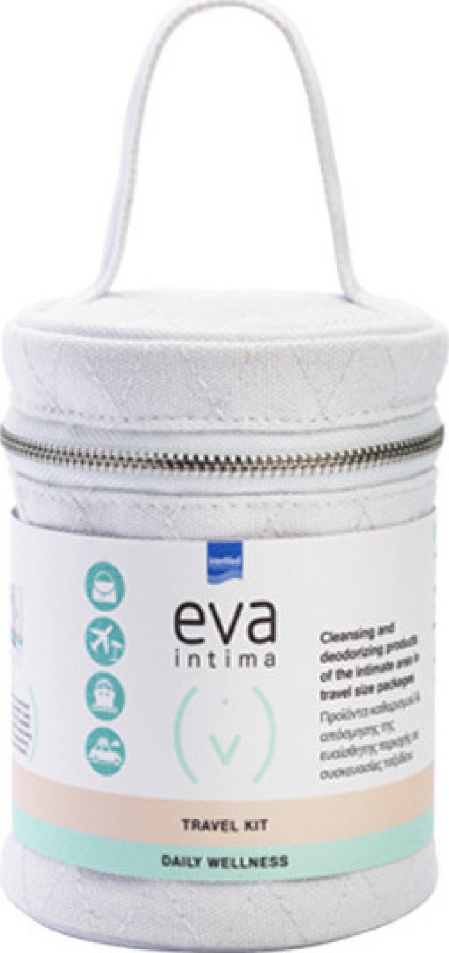 Intermed Set Eva Intima Daily Wellness Travel Kit Pocket Size Towelettes 10τμχ + Foaming Wash 50ml + Original pH3.5 60ml