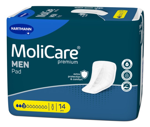 HARTMANN MoliCare® premium Ανδρικές Σερβιέτες 3 Σταγόνων 14τμχ