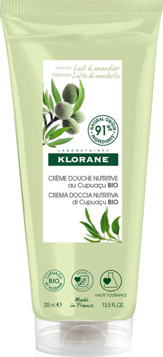 Klorane Creme Douche Lait DAmandier Aφρόλουτρο Γαλάκτωμα Αμυγδάλου 200ml