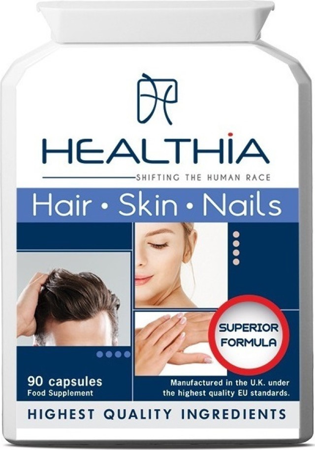 Healthia Hair Skin Nails 90 κάψουλες