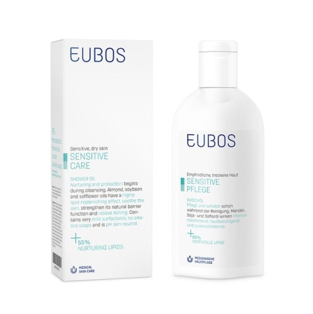 EUBOS SENSITIVE CARE SHOWER OIL ΕΛΑΙΩΔΕΣ ΚΑΘΑΡΙΣΤΙΚΟ 200ml