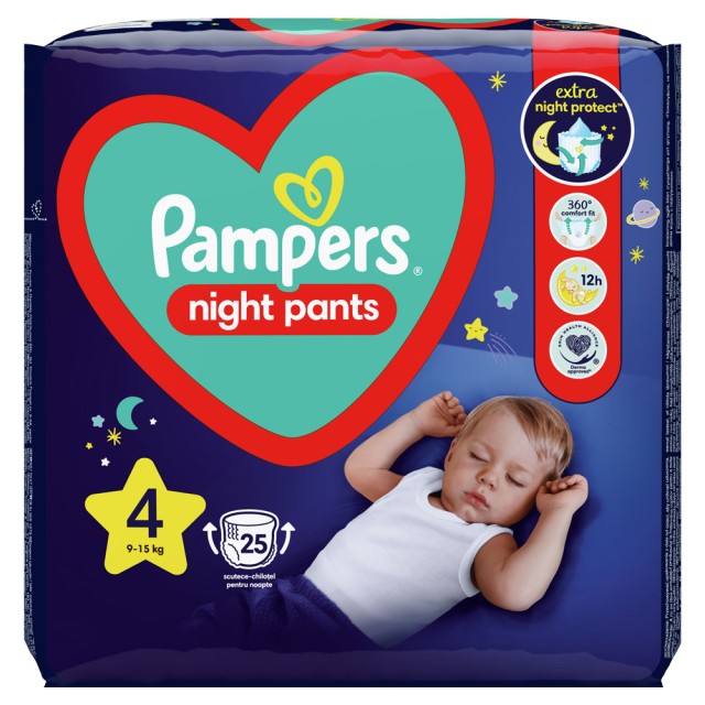 Pampers Night Pants No4 (9-15kg) 25τμχ