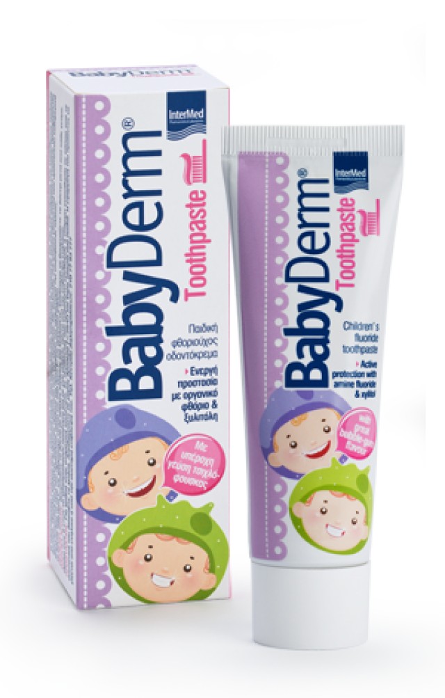 Intermed Babyderm Παιδική Οδοντόκρεμα Bubble Gum 50ml