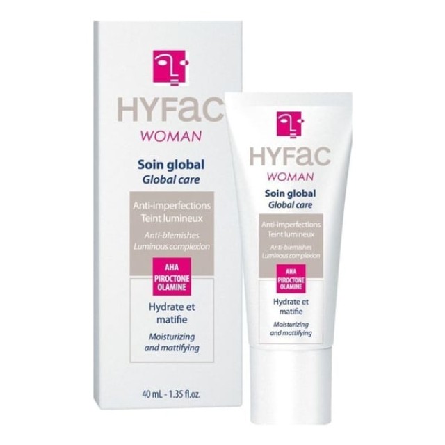 Bailleul Laboratoires Hyfac Woman Soin Global Care Anti-Blemish Creme Κρέμα Προσώπου για Δέρματα με Ατέλειες, 40ml
