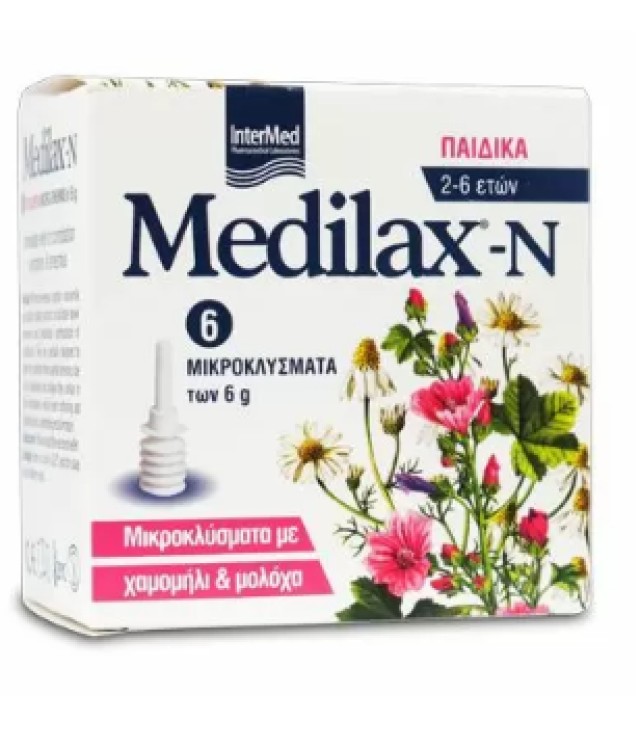 Intermed Medilax-N Μικροκλύσματα Για Παιδιά 2-6 Ετών 6x6gr