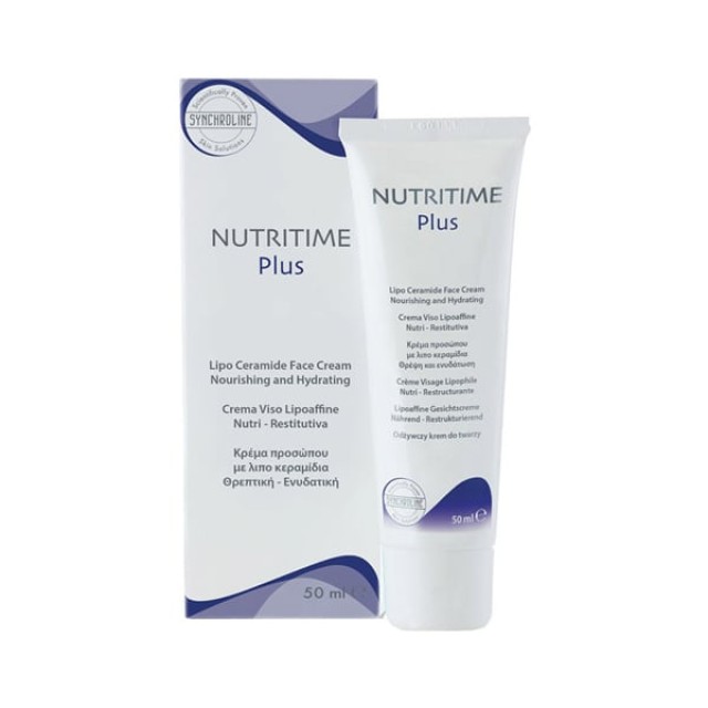 Synchroline Nutritime Plus Κρέμα Προσώπου με Λιπο-κεραμίδια για Θρέψη & Ενυδάτωση, 50ml