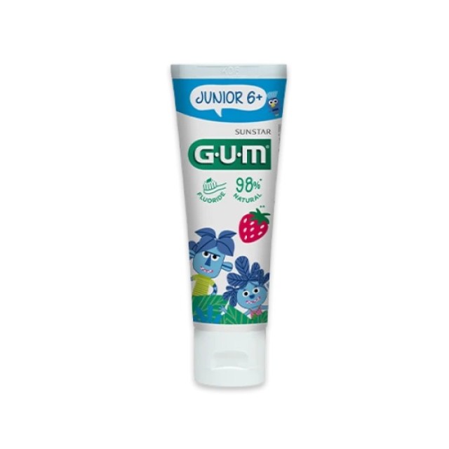 GUM - Junior Οδοντόκρεμα 6+ ετών (Φράουλα) - 50ml