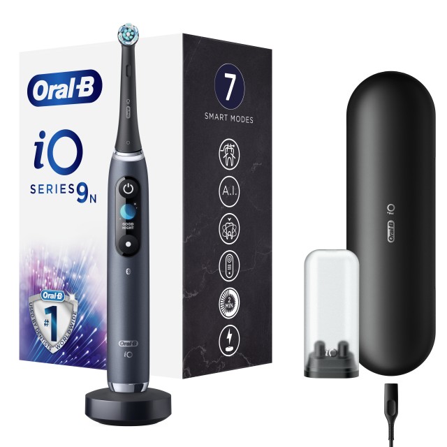 Oral B iO Series 9 Ηλεκτρική Οδοντόβουρτσα Black Onyx Με Χρονομετρητή & Αισθητήρα Πίεσης 1τμχ