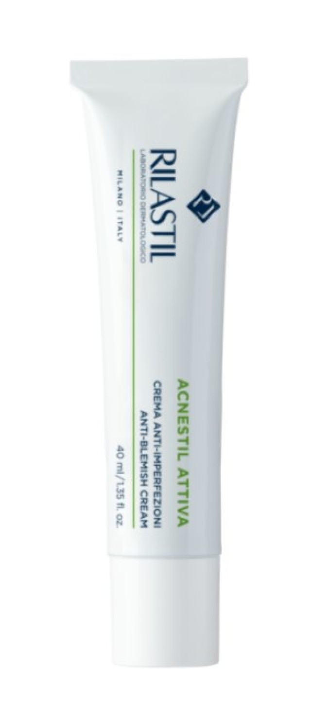 Rilastil Acnestil Attiva Anti-Blemish Cream Eνυδατική Kρέμα Προσώπου Για Μικτή Λιπαρή Με Τάση Ακμής Επιδερμίδα 40ml