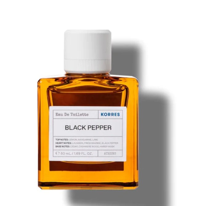 Korres Black Pepper Eau De Toilette Ανδρικό Άρωμα 50ml