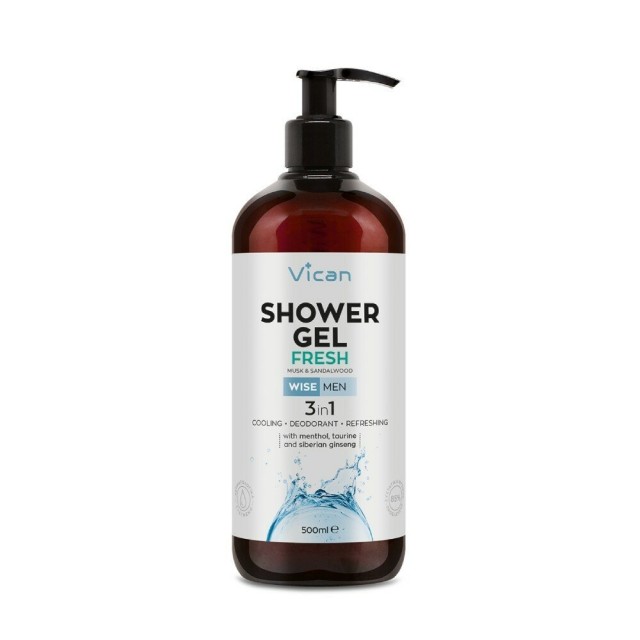 VICAN WISE MEN SHOWER GEL FRESH 500ml