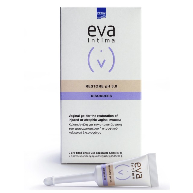 Intermed Eva Intima Restore Ph3.8 Disorders 9 Προγεμισμένοι Εφαρμοστές x 5gr