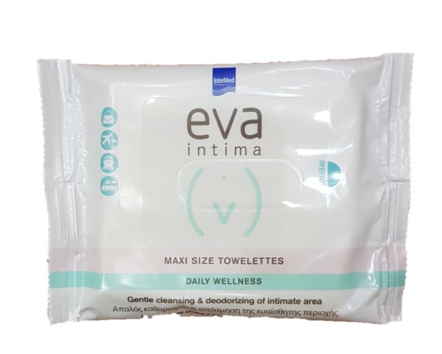 Intermed Eva Intima Maxi Size Towelettes 10Πανάκια Μεγάλου Μεγέθους