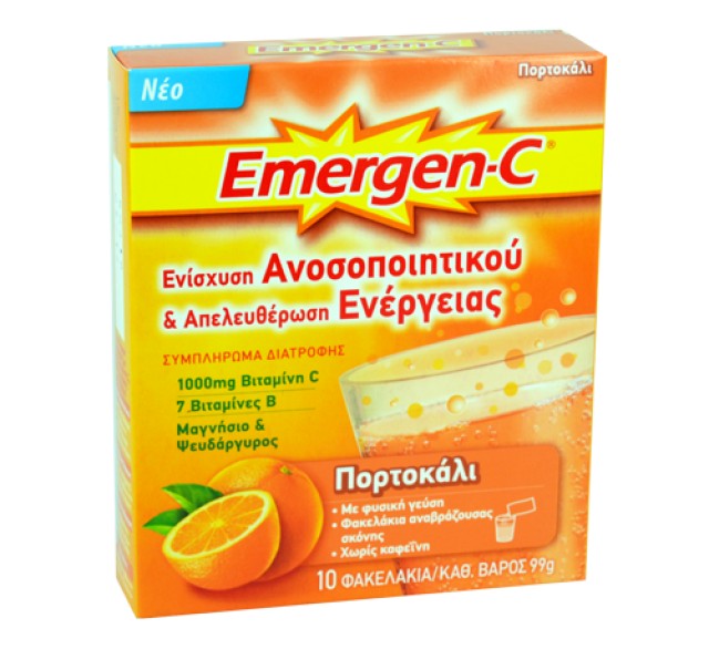 PFIZER EMERGEN C ΠΟΡΤΟΚΑΛΙ 10φακελάκια