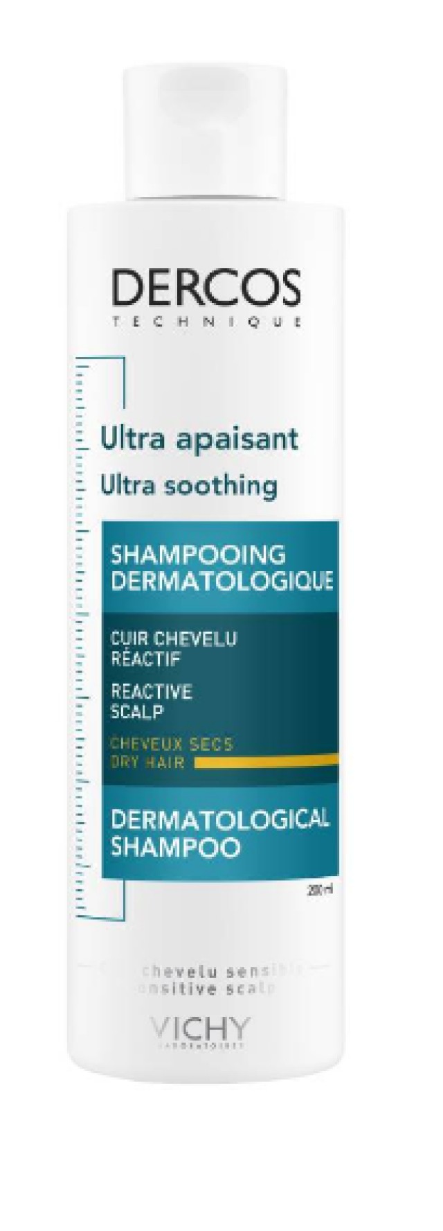Vichy Dercos Ultra Soothing Shampoo Γιά Ξηρά Μαλλιά 200ml
