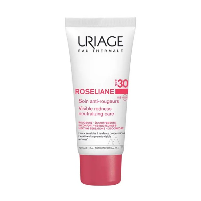 Uriage Roseliane Κρέμα κατά της Ερυθρότητας Spf30 για Ευαίσθητες Επιδερμίδες με Ερυθρότητα 40ml