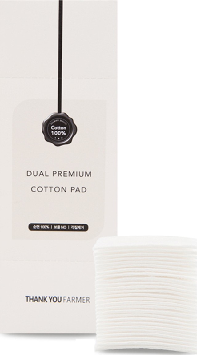 Thank You Farmer Dual Premium Cotton Pads Βαμβάκι Ντεμακιγιάζ Διπλής Όψης 80τμχ