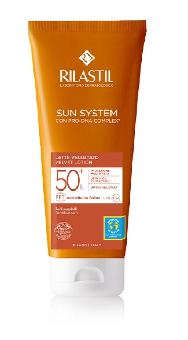 Rilastil Sun System Velvet Lotion SPF50+ Αντηλιακό Γαλάκτωμα Προσώπου & Σώματος 200ml
