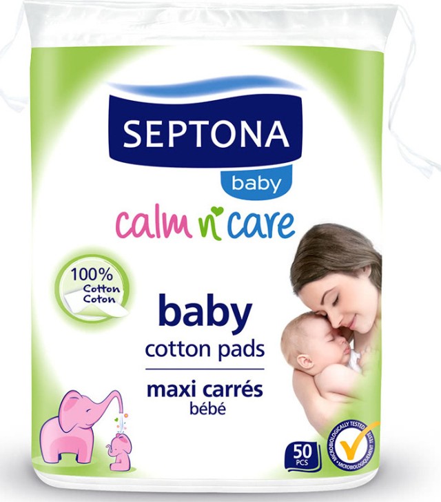 Septona Baby Calm n Care Δίσκοι Καθαρισμού 50τμχ