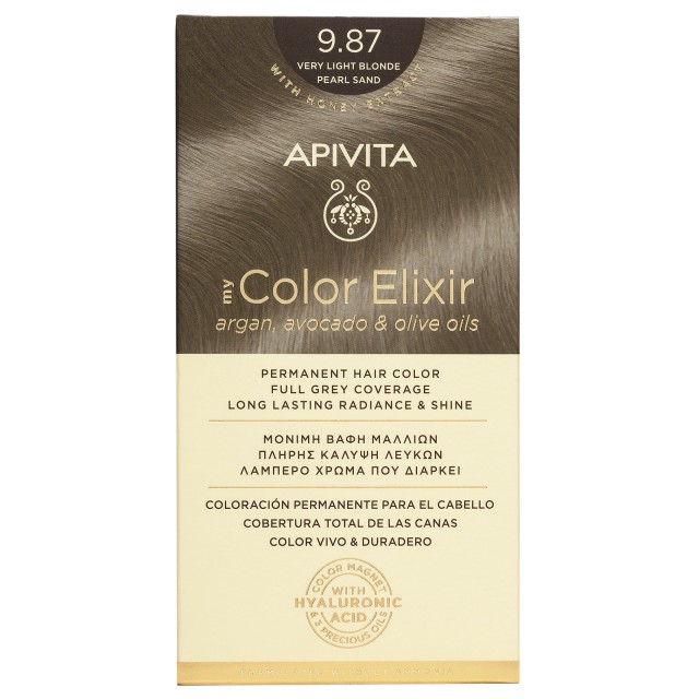 Apivita My Color Elixir 9.87 Ξανθό Πολύ Ανοιχτό Περλέ Μπεζ