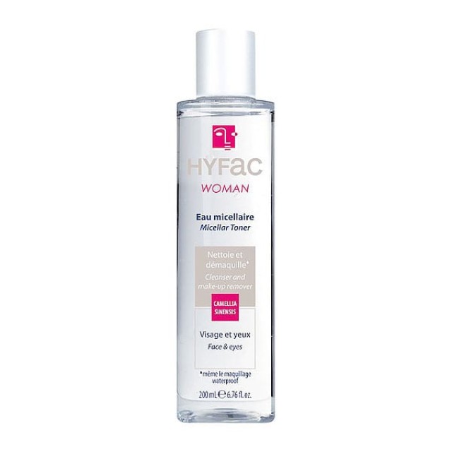 Bailleul Laboratoires Hyfac Woman Micellar Toner Λοσιόν Ντεμακιγιάζ Προσώπου & Ματιών, 200ml
