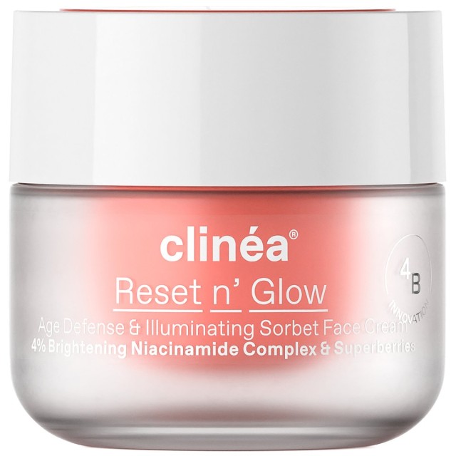 Clinea Reset n Glow Age Defense & Illuminating Sorbet Face Cream Κρέμα Προσώπου Ημέρας Αντιγήρανσης & Λάμψης 50ml