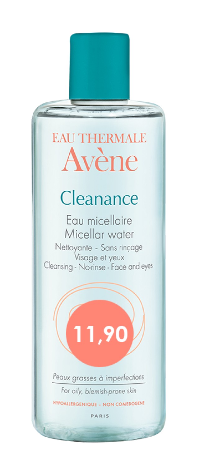 Avene Promo Cleanance Micellar Water Νερό Καθαρισμού Προσώπου & Ντεμακιγιάζ Για Λιπαρές Επιδερμίδες 400ml