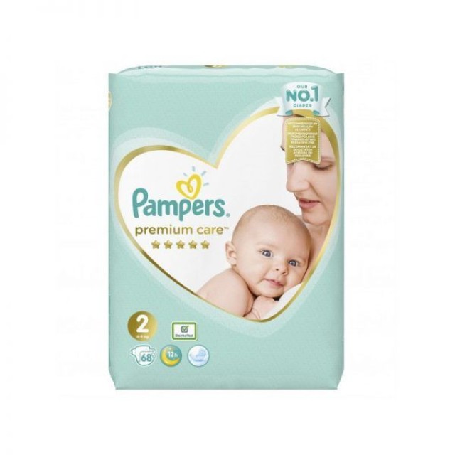 Pampers Premium Care No2 (4 – 8kg) 68 pcs