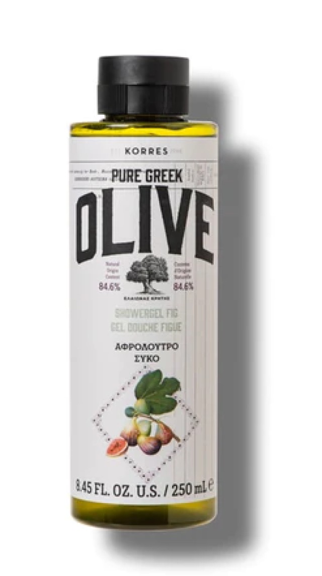 Korres Pure Greek Olive Shower Gel Fig Αφρόλουτρο Σύκο 250ml