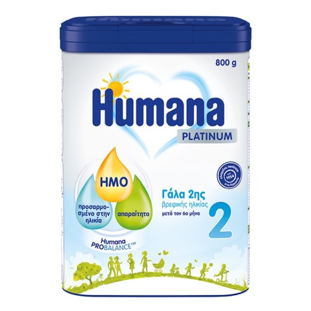HUMANA Platinum 2 Ρόφημα Γάλακτος σε Σκόνη 6m+, 800gr - ΓΑΛΑ 2ΗΣ ΒΡΕΦ ΗΛΙΚΙΑΣ