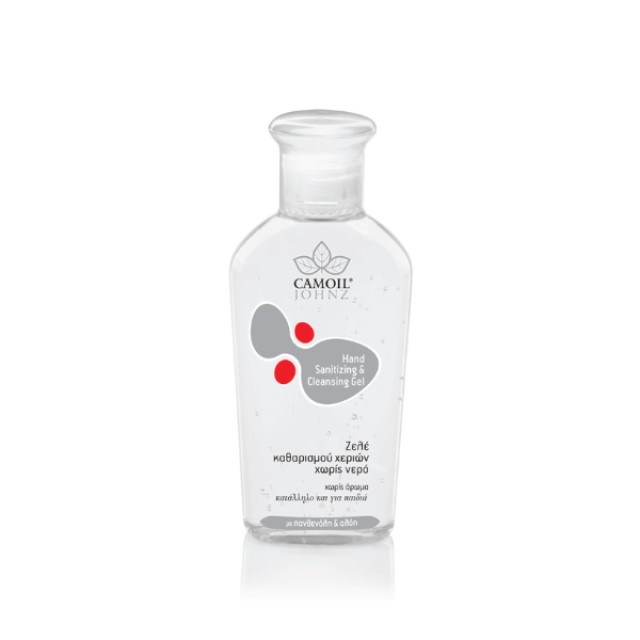 Camoil Johnz Hand Sanitizing & Cleansing Gel Ζελέ Καθαρισμού Χεριών Άοσμο χωρίς Νερό, 80ml