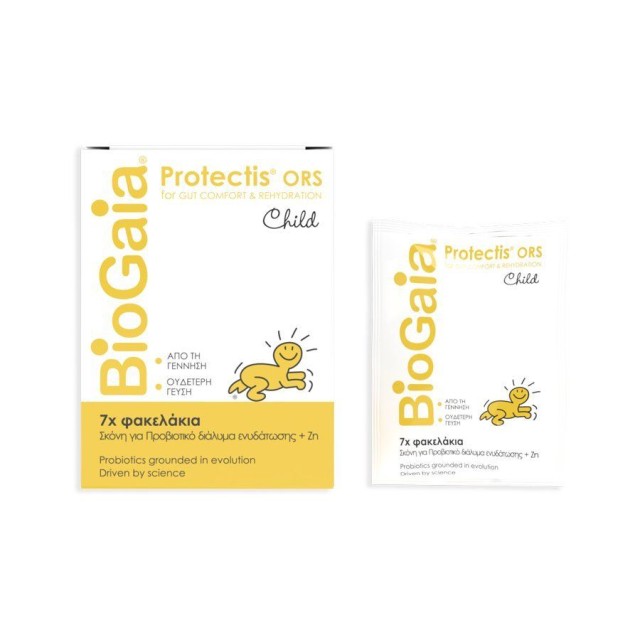 BioGaia ProTectis ORS Child (Πόσιμο Προβιοτικό Διάλυμα Ενυδάτωσης) 7 φακελίσκοι