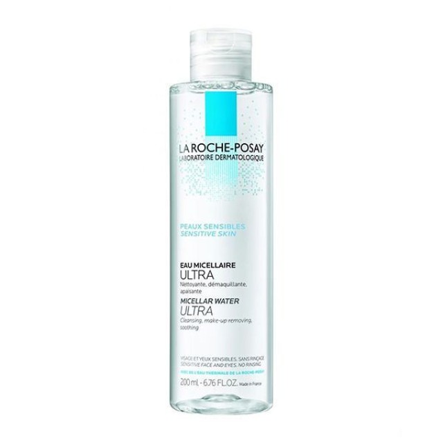 La Roche Posay Micellar Water Ultra Sensitive Skin Νερό Καθαρισμού Προσώπου Ματιών & Χειλιών Για Ευαίσθητο Δέρμα 200ml