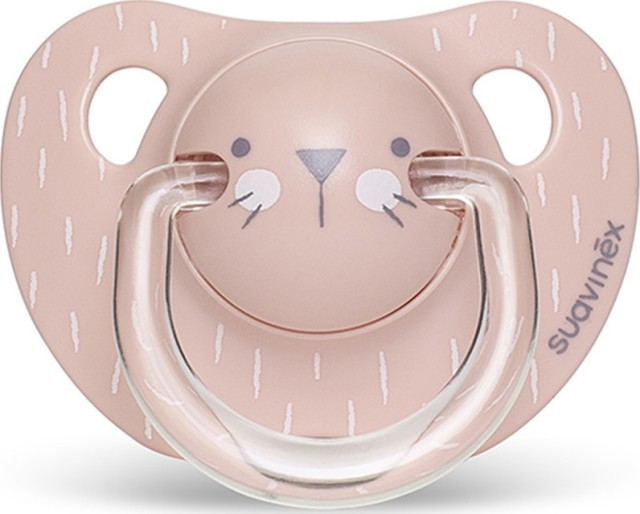 Suavinex Ανατομική Πιπίλα Σιλικόνης Whiskers Pink 6-18m