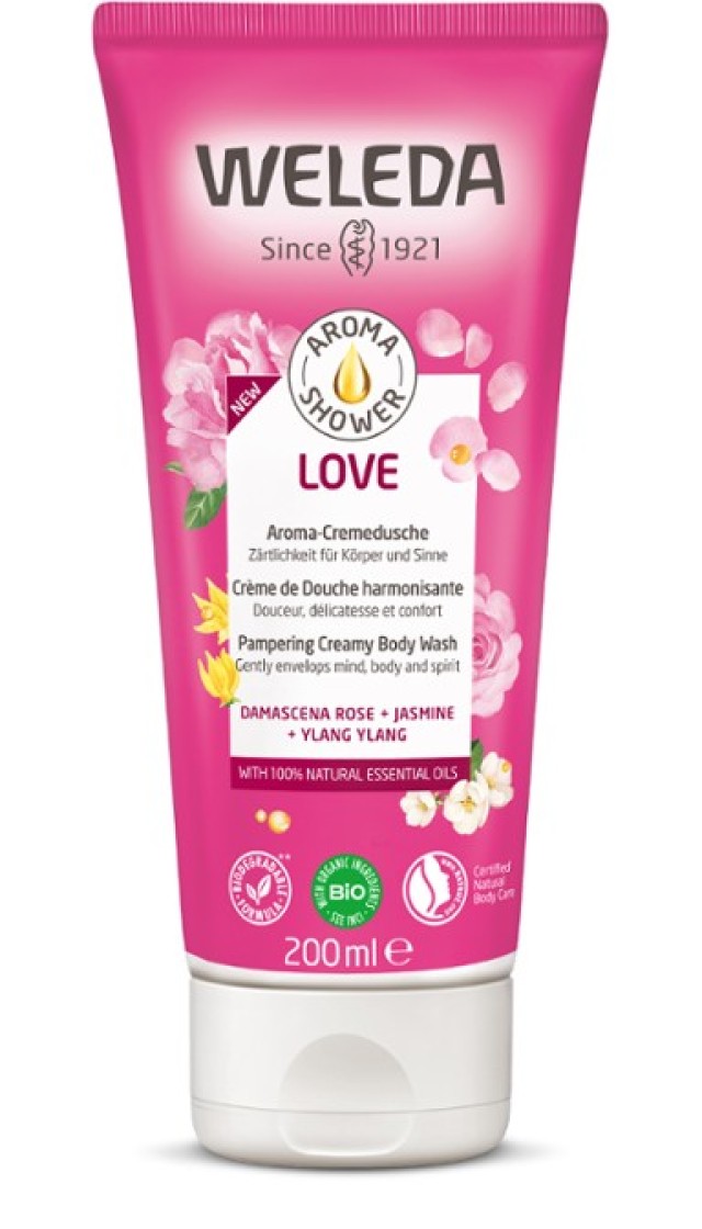 Weleda Aroma Shower Love Κρεμμώδες Αφροντούς 200ml