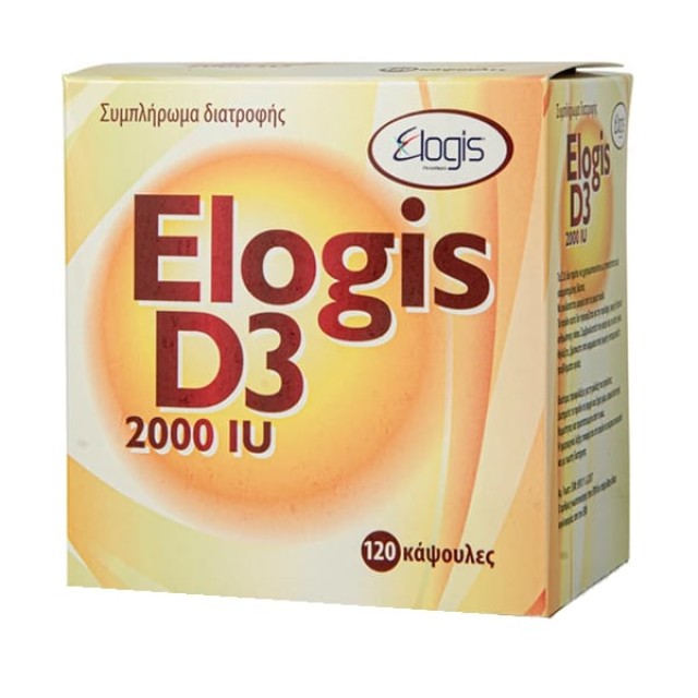 Elogis D3 2000IU Συμπλήρωμα Διατροφής με Βιταμίνη D3 για το Ανοσοποιητικό 120 Κάψουλες
